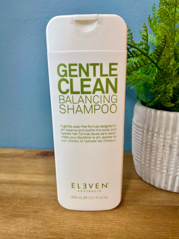 Eleven GENTLE CLEAN Balancing Shampoo 300ml shampoo. PH balancing, scalp soothing, hydrating and of course vegan friendly & sulphate free!